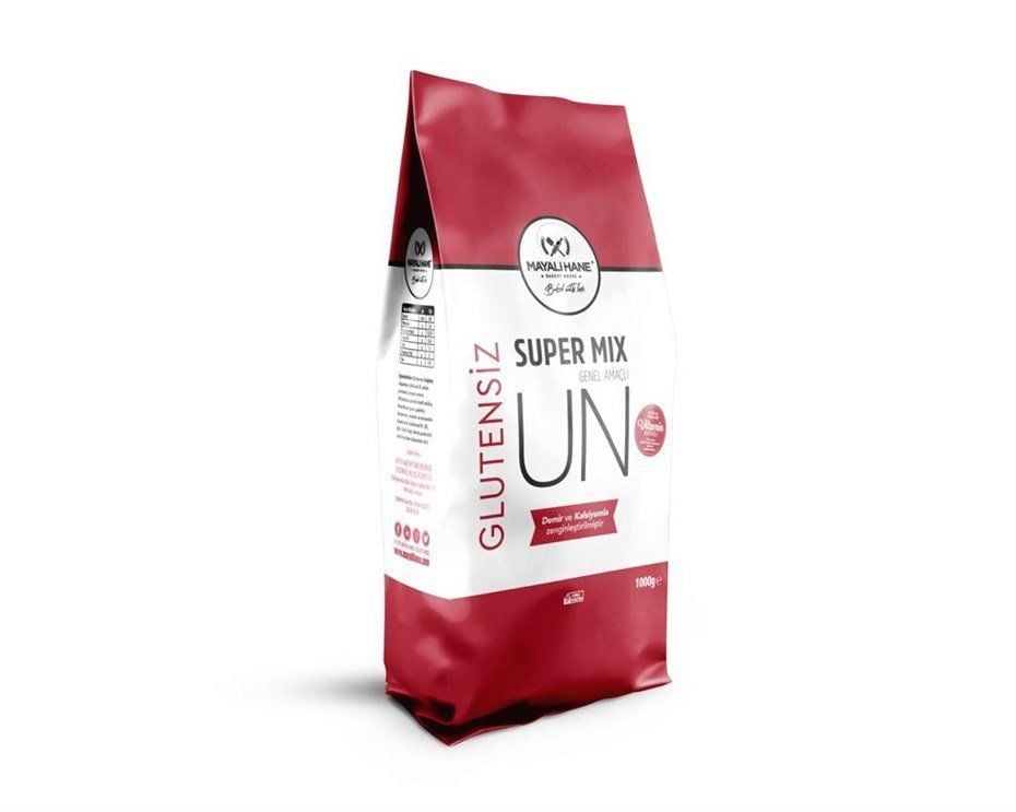 Mayalı Hane Glutensiz Genel Amaçlı Super Mix Un 1 KG