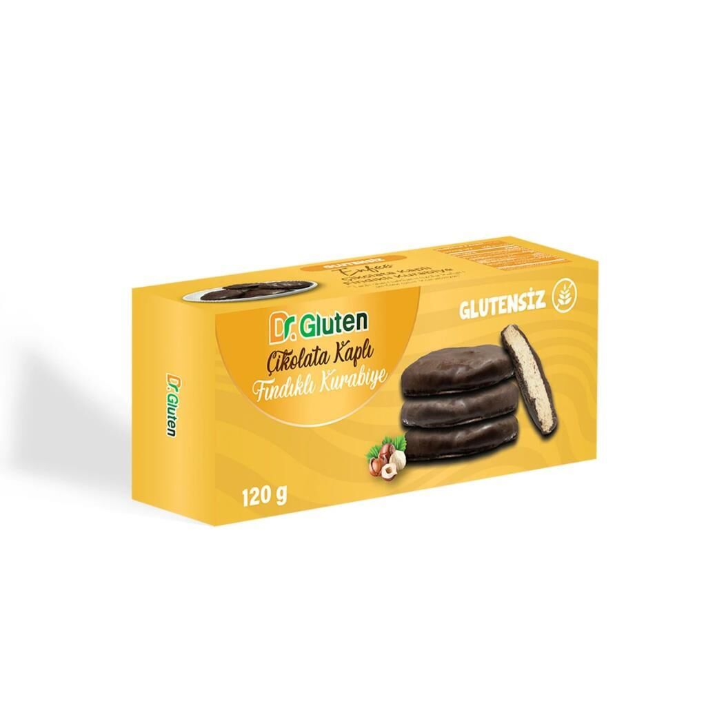 Dr. Gluten Glutensiz Çikolata Kaplı Kurabiye 120G