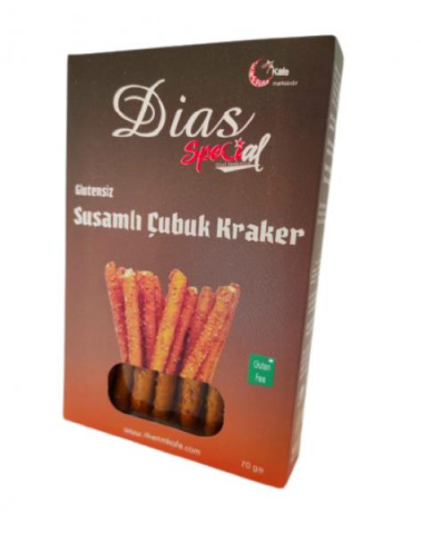 Dias Special Glutensiz Susamlı Çubuk Kraker 70 Gr