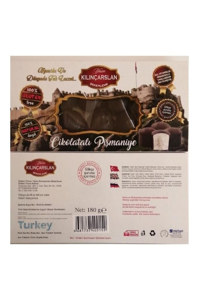 Kılınçarslan Glutensiz Çikolatalı Pişmaniye 150 gr
