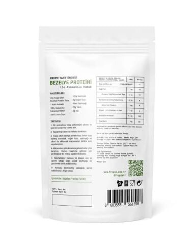 Fropie Glutensiz Bezelye Proteini Tozu 100 gr