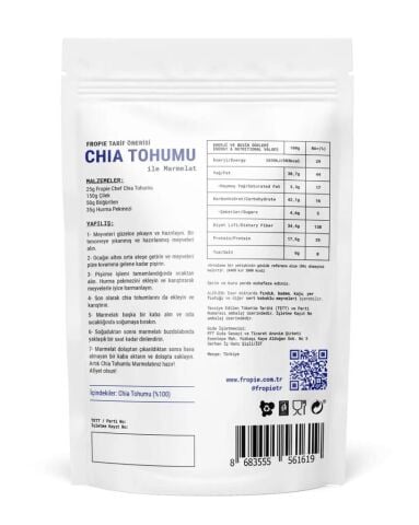 Fropie Glutensiz Chia Tohumu 250 gr