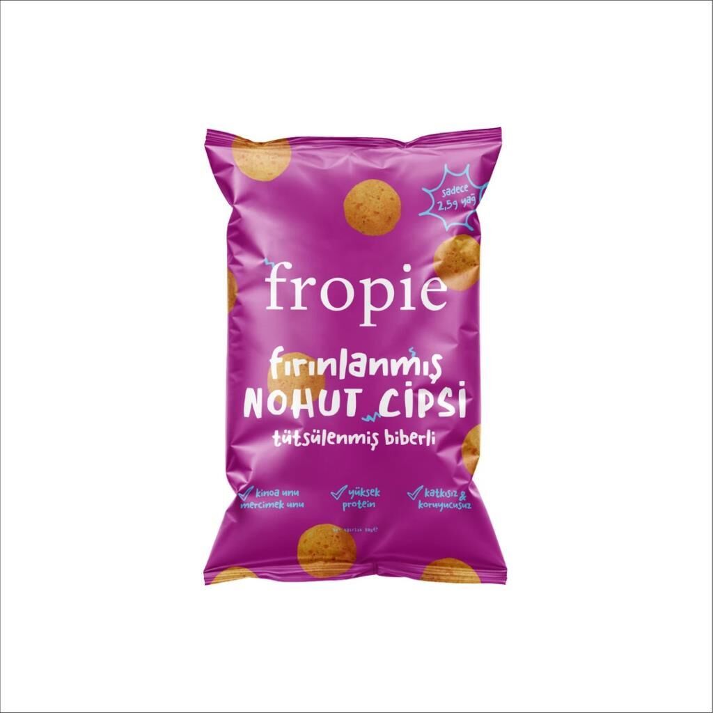 Fropie Glutensiz Tütsülenmiş Biber Nohut Cipsi 50 Gr