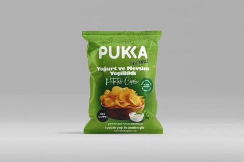 Pukka Glutensiz Yoğurt ve Mevsim Yeşillikli Cips 70 Gr