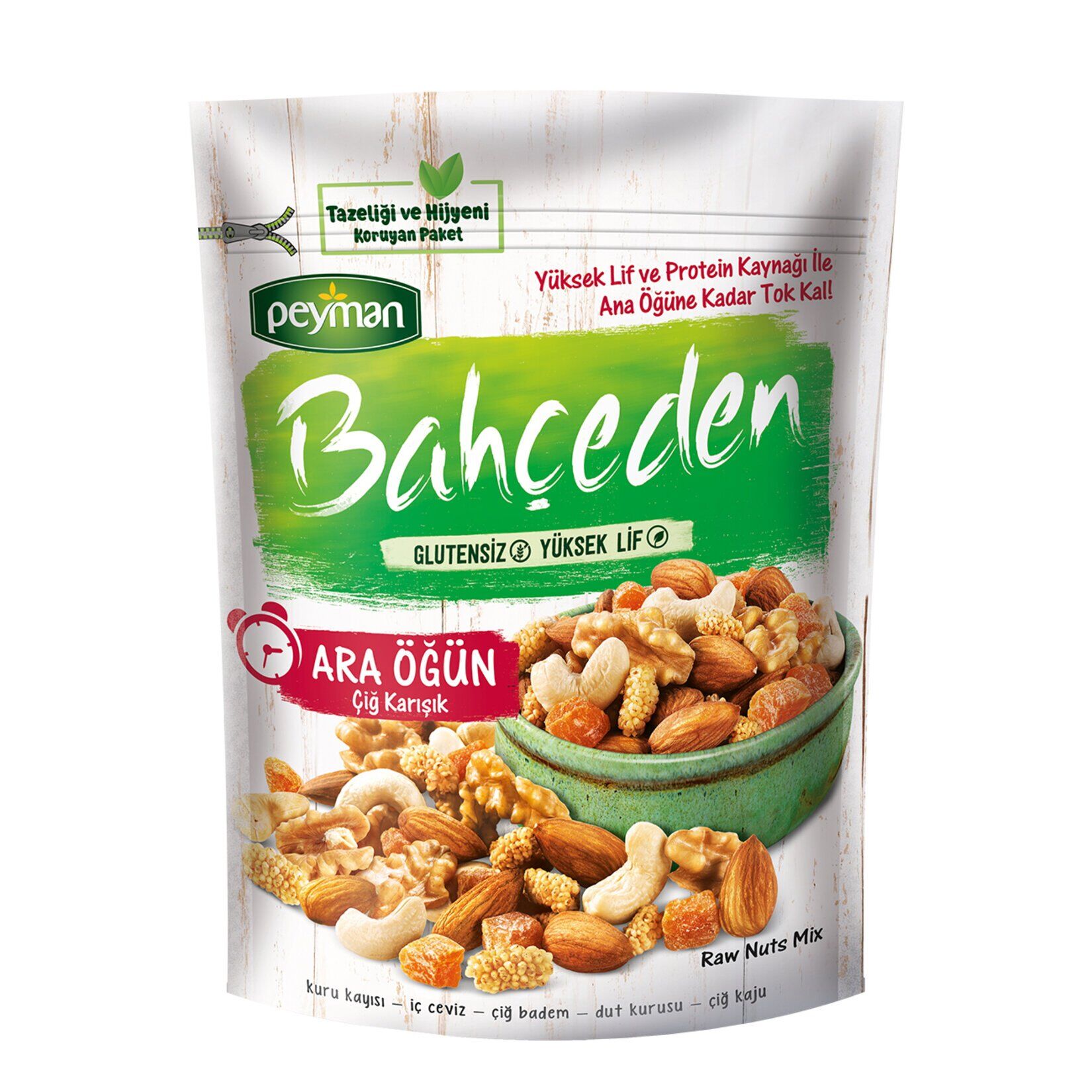 Peyman Bahçeden Glutensiz Çiğ Karışık Ara Öğün 140 Gr