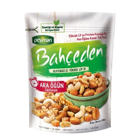 Peyman Bahçeden Glutensiz Çiğ Karışık Ara Öğün 140 Gr