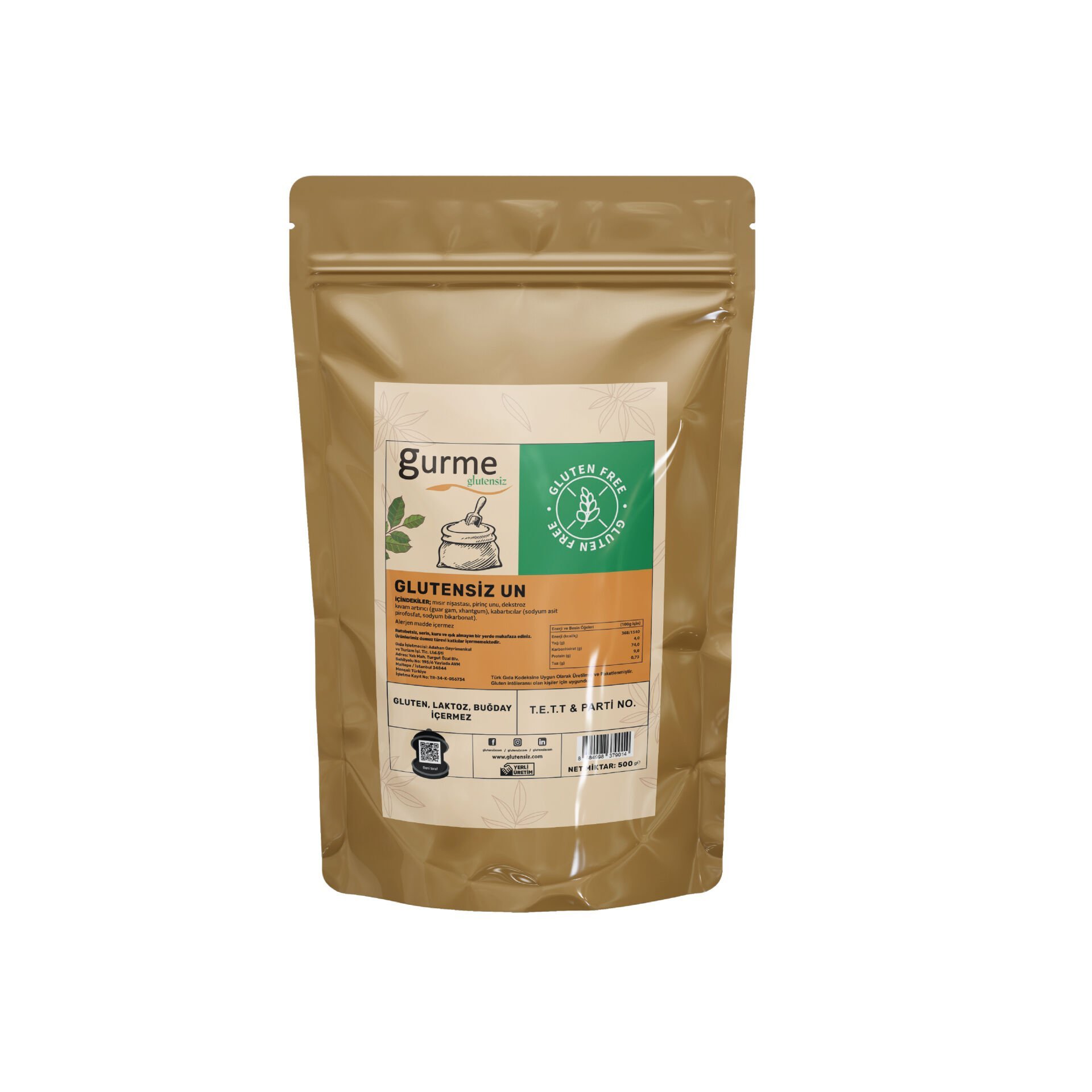 Gurme Glutensiz Un 500 Gr