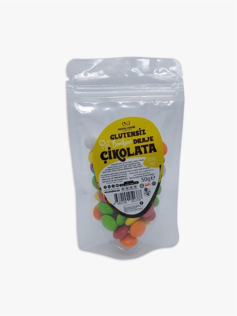 Mayalı Hane Glutensiz Bonibon Draje Çikolata 50gr